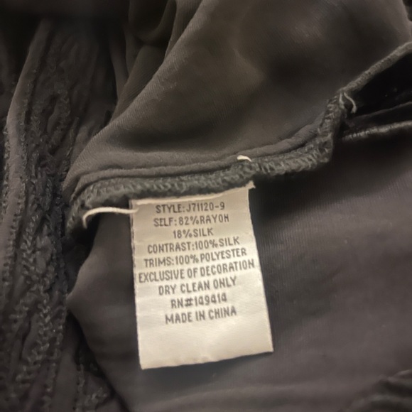 NWT Johnny Was Black Velvet Skirt - Picture 5 of 5